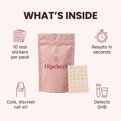 Dipcheck Drink Test Stickers